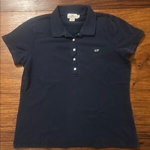 Vineyard Vines Women's Navy Polo Shirt, size L